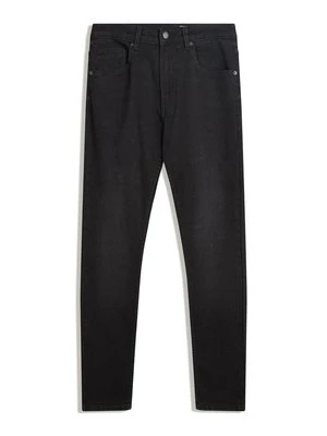 Jeansy Slim Fit Bershka czarny