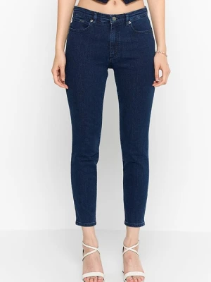 Jeansy Slim Fit Boss granatowy