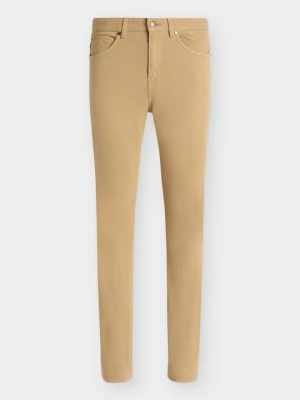 Jeansy Slim Fit Boss wielbłądzi