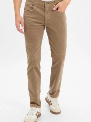 Jeansy Slim Fit Bugatti beżowy