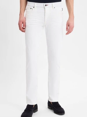 Jeansy Slim Fit Bugatti biały