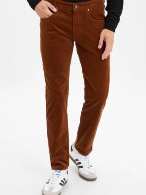 Jeansy Slim Fit Bugatti brązowy