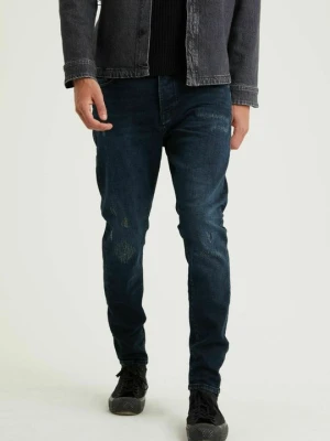 Jeansy Slim Fit CHASIN' niebieski