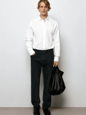 Jeansy Slim Fit - Ciemnoniebieski - Massimo Dutti - Male