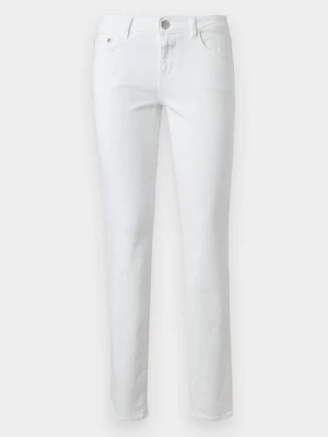 Jeansy Slim Fit Closed biały