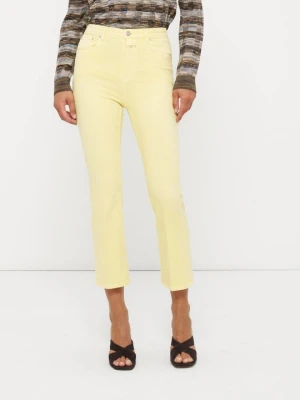 Jeansy Slim Fit Closed żółty