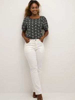 Jeansy Slim Fit Cream biały