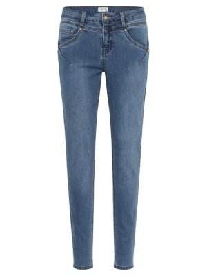 Jeansy Slim Fit Cream niebieski denim