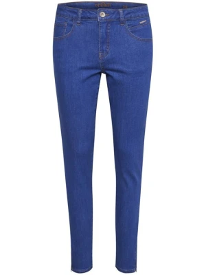 Jeansy Slim Fit Cream niebieski denim