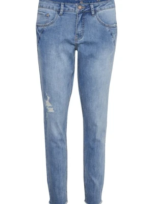 Jeansy Slim Fit Cream niebieski denim