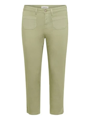 Jeansy Slim Fit Cream zielony