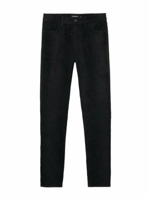 Jeansy Slim Fit Desigual czarny