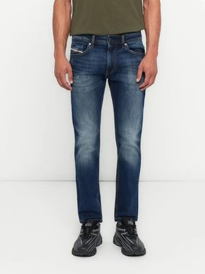 Jeansy Slim Fit Diesel czerwony