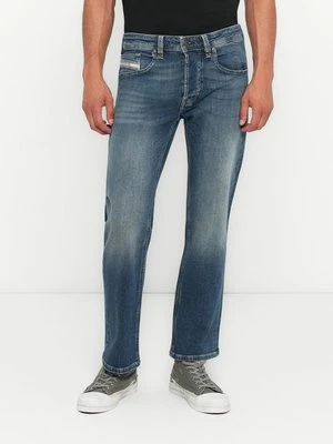Jeansy Slim Fit Diesel czerwony