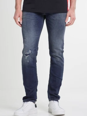 Jeansy Slim Fit Diesel granatowy