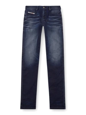 Jeansy Slim Fit Diesel granatowy