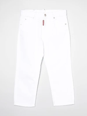 Jeansy Slim Fit Dsquared2 biały