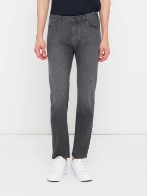 Jeansy Slim Fit Emporio Armani czarny melanż