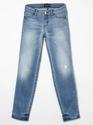 Jeansy Slim Fit Emporio Armani niebieski