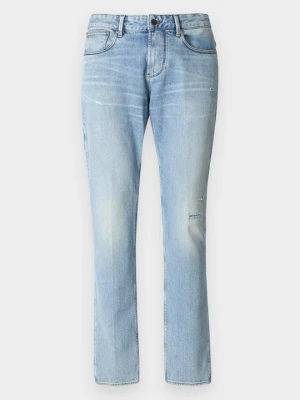 Jeansy Slim Fit Emporio Armani niebieski denim