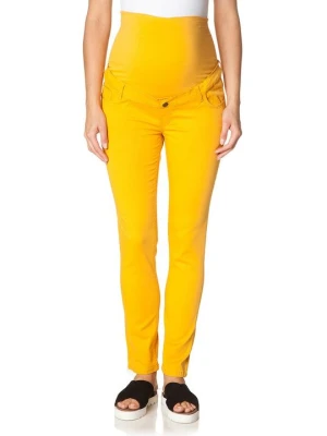 Jeansy Slim Fit Esprit żółty