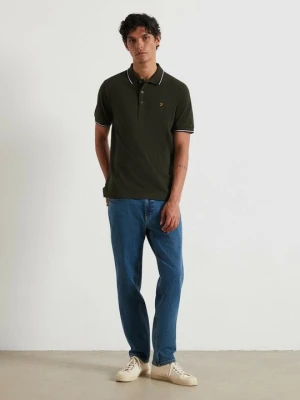 Jeansy Slim Fit Farah niebieski denim