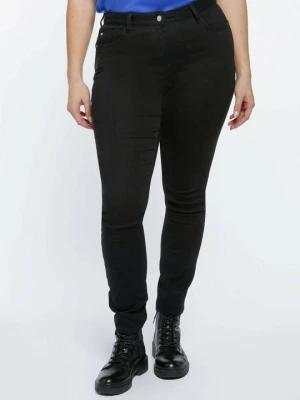 Jeansy Slim Fit Fiorella Rubino czarny