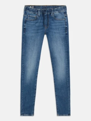 Jeansy Slim Fit G-Star denim wybielany