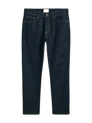 Jeansy Slim Fit Gant ciemnoniebieski