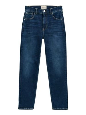 Jeansy Slim Fit Gant ciemnoniebieski