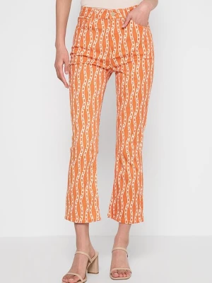 Jeansy Slim Fit Gant pomarańczowy