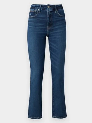 Jeansy Slim Fit Good American ciemnoniebieski