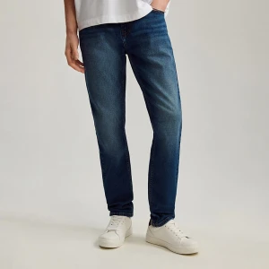 Jeansy slim fit granatowe House