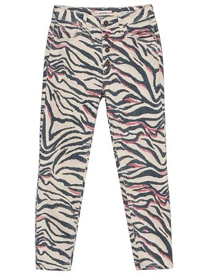 Jeansy Slim Fit Guess beżowy