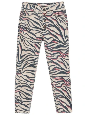 Jeansy Slim Fit Guess beżowy