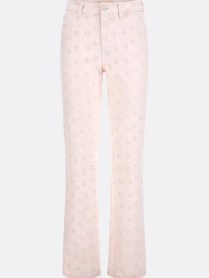 Jeansy Slim Fit Guess różowy