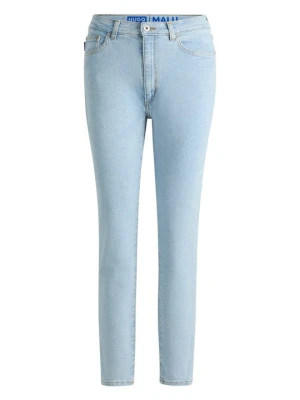 Jeansy Slim Fit Hugo turkusowy