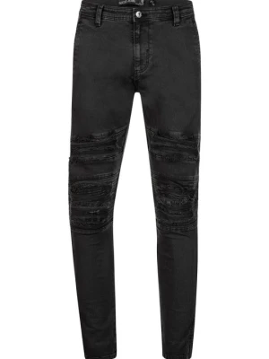Jeansy Slim Fit INDICODE czarny