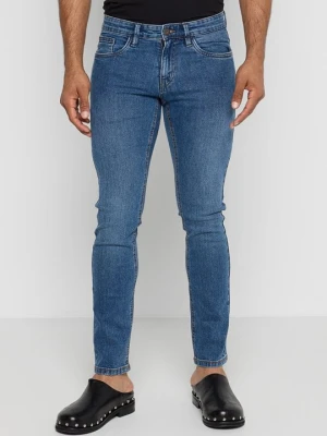 Jeansy Slim Fit INDICODE niebieski