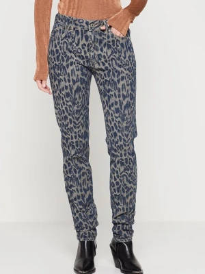 Jeansy Slim Fit Just Cavalli beżowy