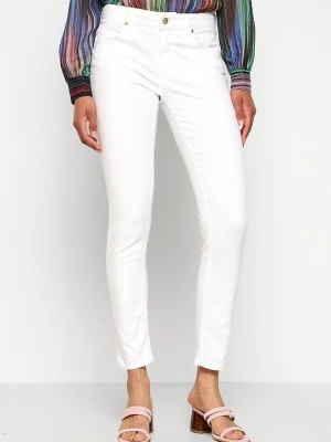 Jeansy Slim Fit Just Cavalli biały