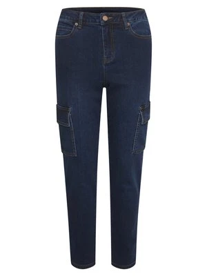 Jeansy Slim Fit Kaffe ciemnoniebieski