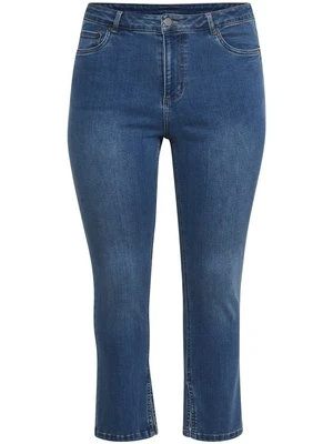 Jeansy Slim Fit Kaffe niebieski denim