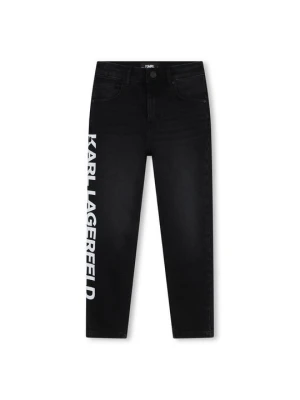 Jeansy Slim Fit KARL LAGERFELD czarny