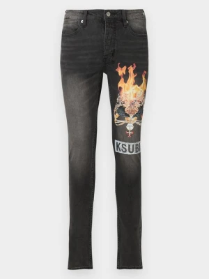 Jeansy Slim Fit KSUBI niebieski denim