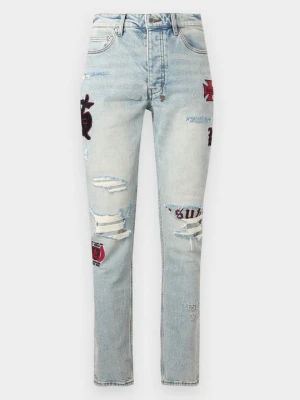 Jeansy Slim Fit KSUBI niebieski denim