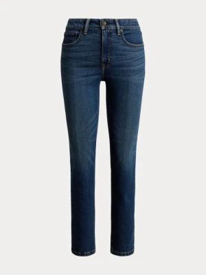 Jeansy Slim Fit Lauren Ralph Lauren ciemnoniebieski