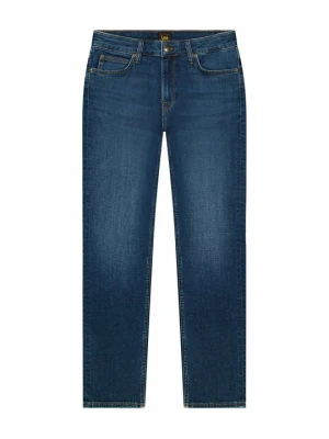 Jeansy Slim Fit Lee metaliczny niebieski