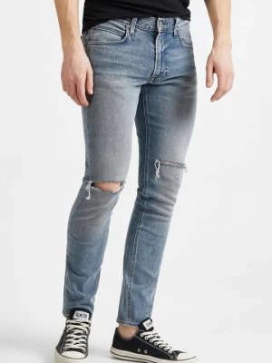 Jeansy Slim Fit Lee niebieski melanż