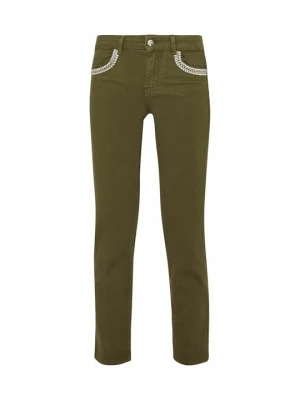 Jeansy Slim Fit Liu Jo oliwkowy